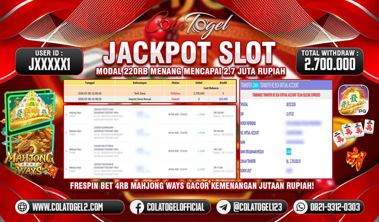 JACKPOT SLOT GACOR!!