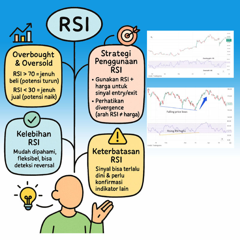 Mengenal RSI: Indikator Populer untuk Menangkap Momen Beli dan Jual Saham Mengenal RSI: Indikator Populer untuk Menangkap Momen Beli dan Jual Saham