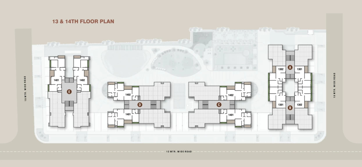 13 & 14th Floor Plan