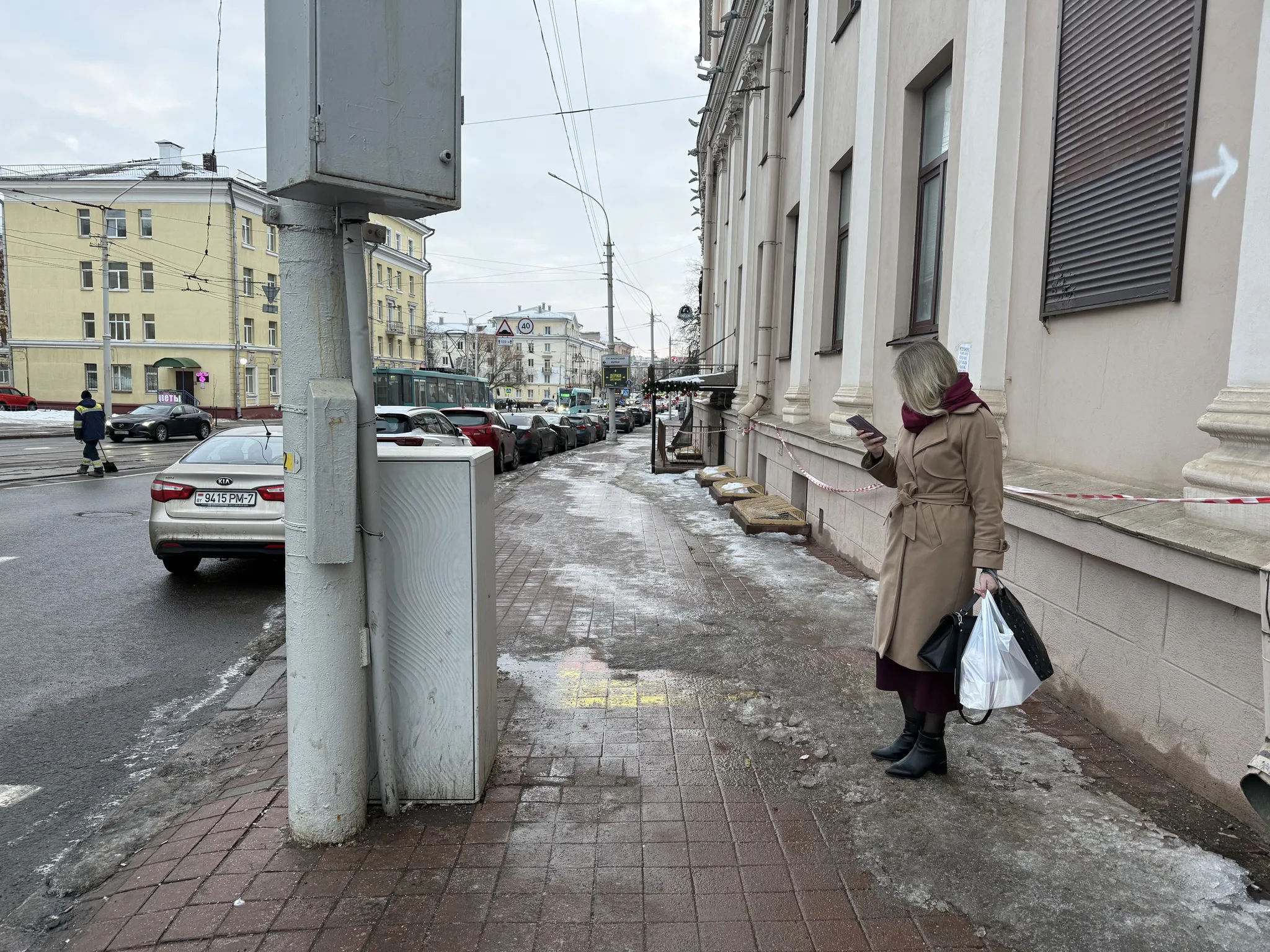 Тротуар на Красной