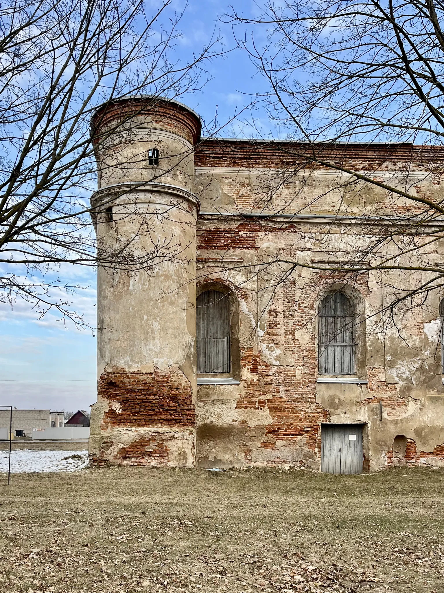 Башня на синагоге в Быхове