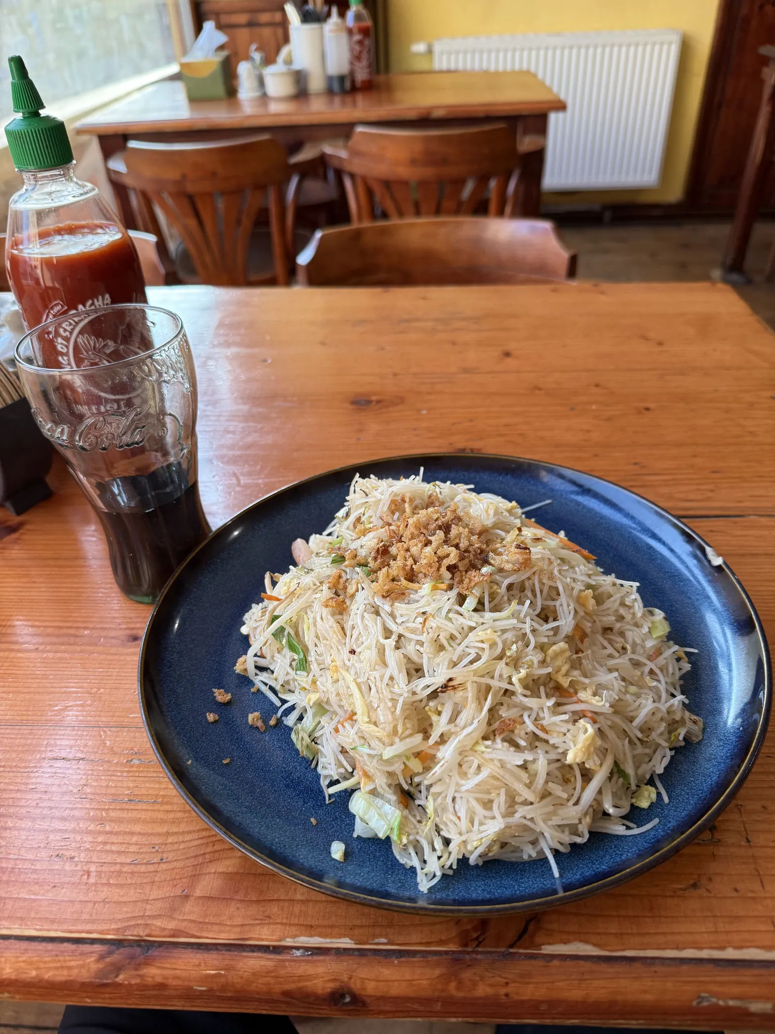 Лапша с креветками