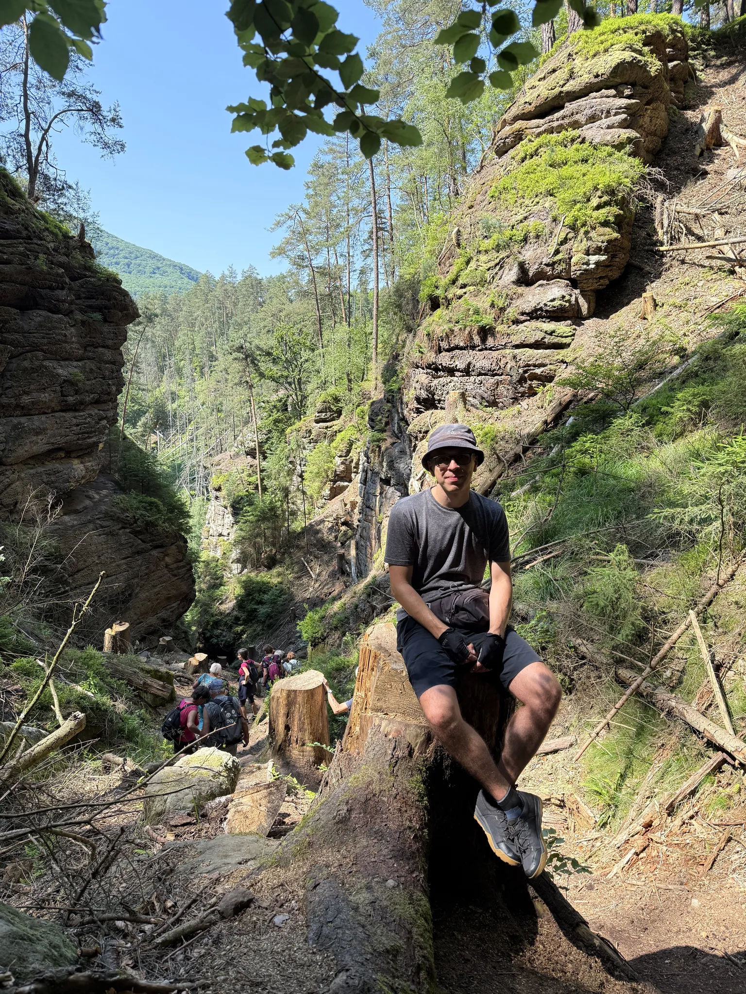 На верху горного подъема