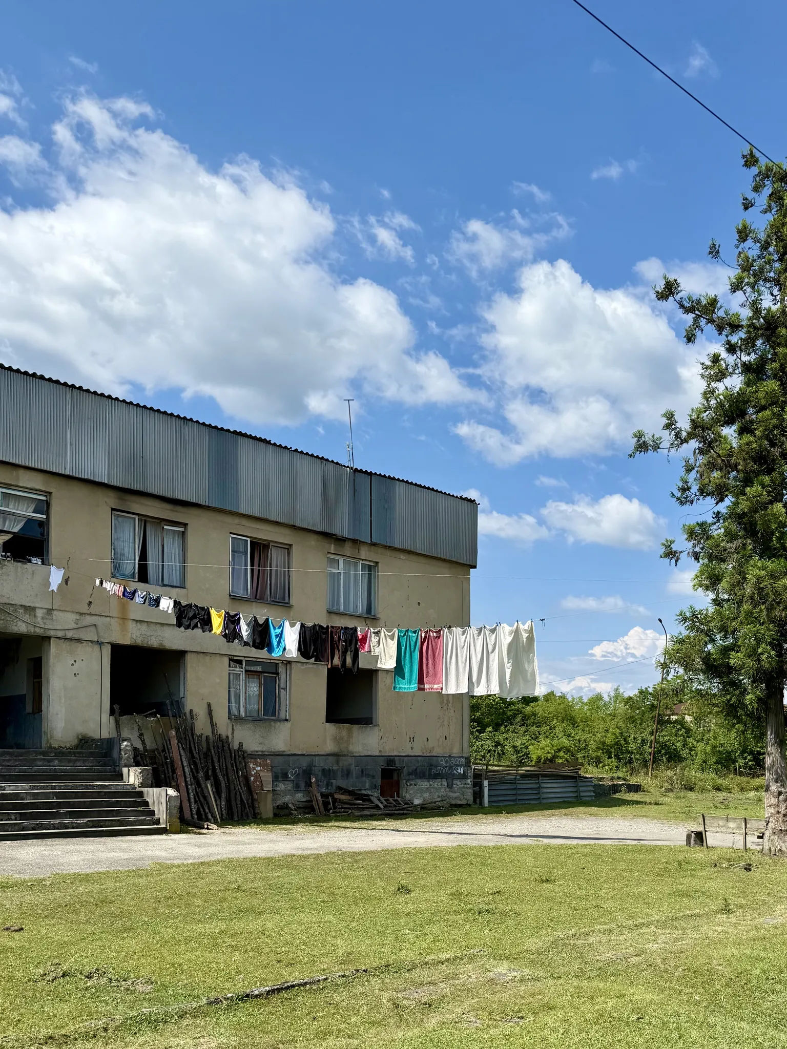 Белье на веревках