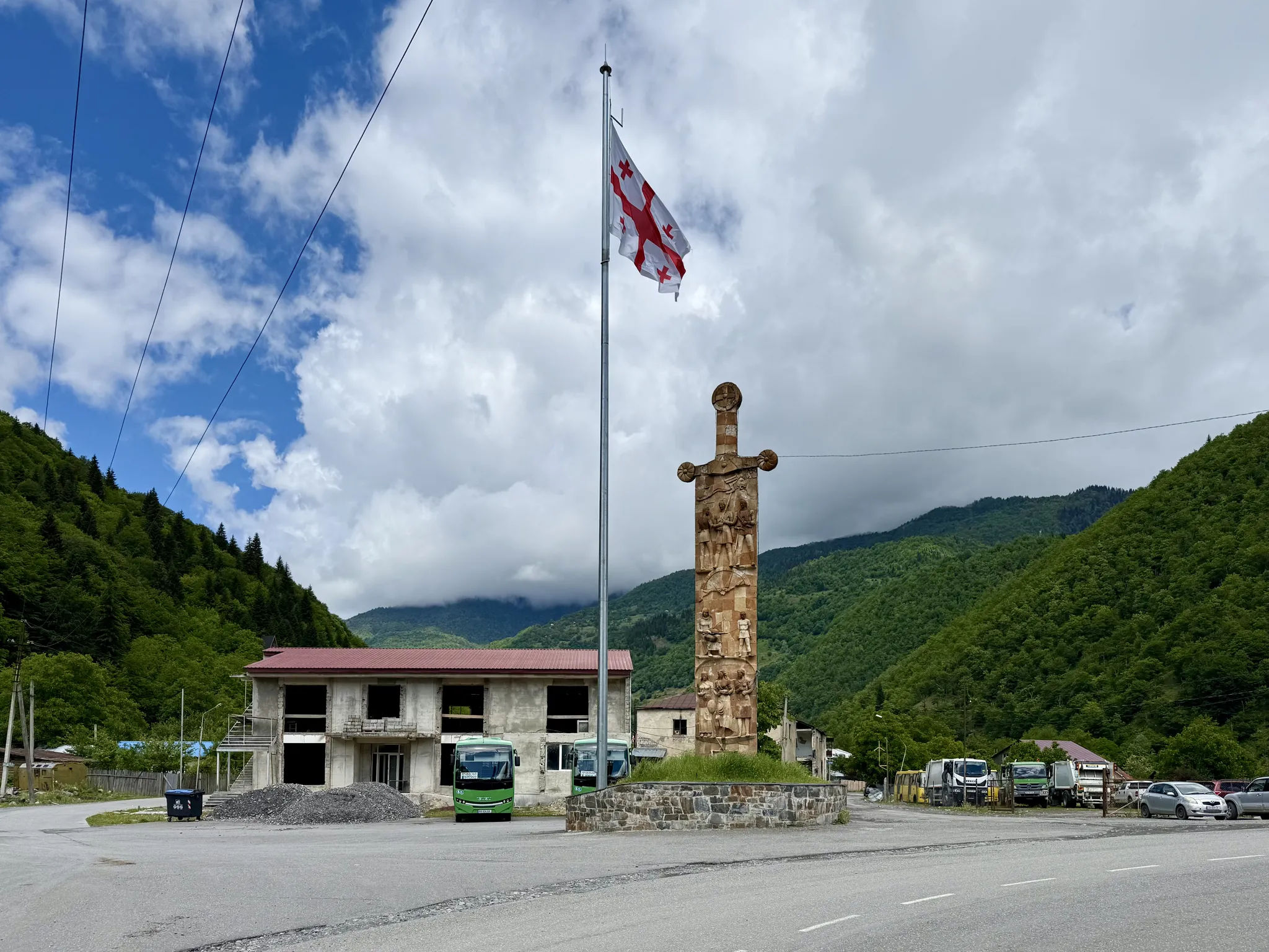 Флаг в Лентехи