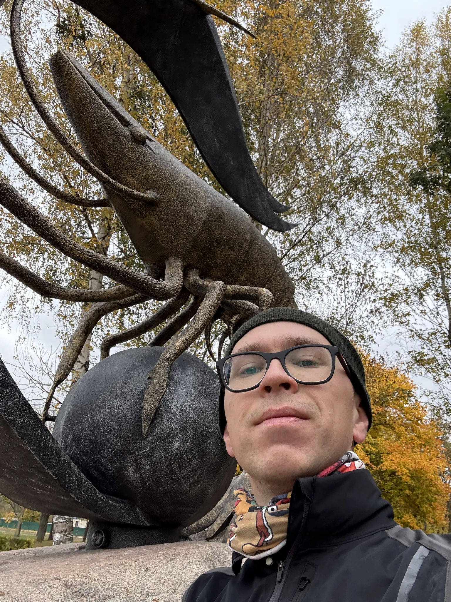 Селфи с креветкой