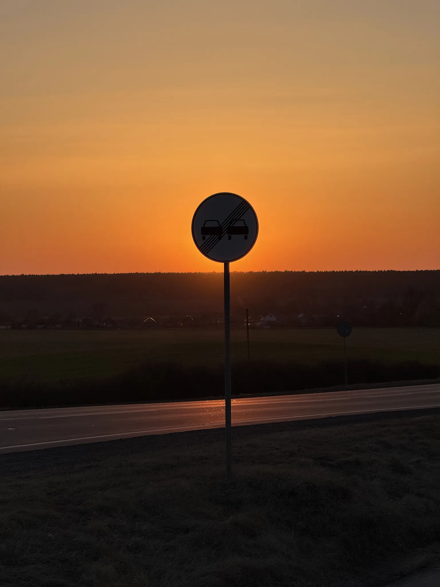 Закат по дороге в Ивацевичи