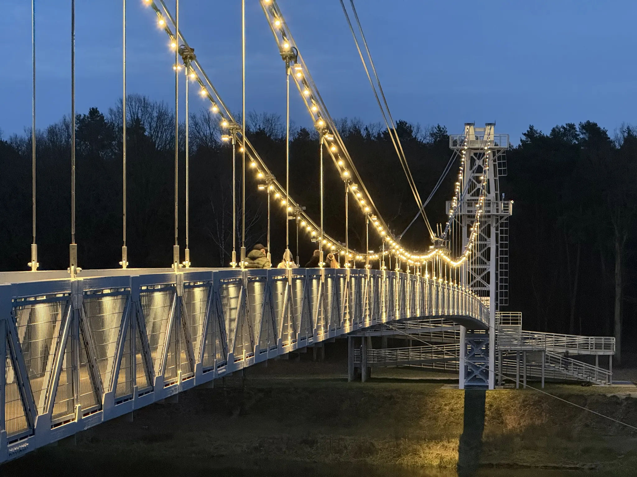 Светящийся мост на Неманом