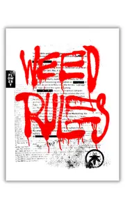 WEED RULES Poster