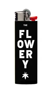 Flowery Logo Lighter - Black