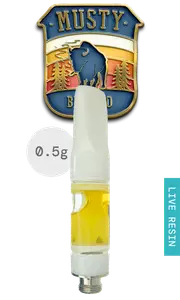 Musty Buffalo 0.5g Live Resin Cartridge