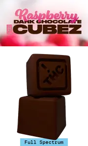 Full Spectrum Dark Chocolate Cubez - Raspberry