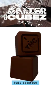Full Spectrum Dark Chocolate Cubez - Salted Dark