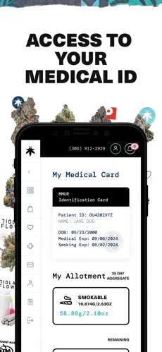 The Flowery app – medical ID and allotment