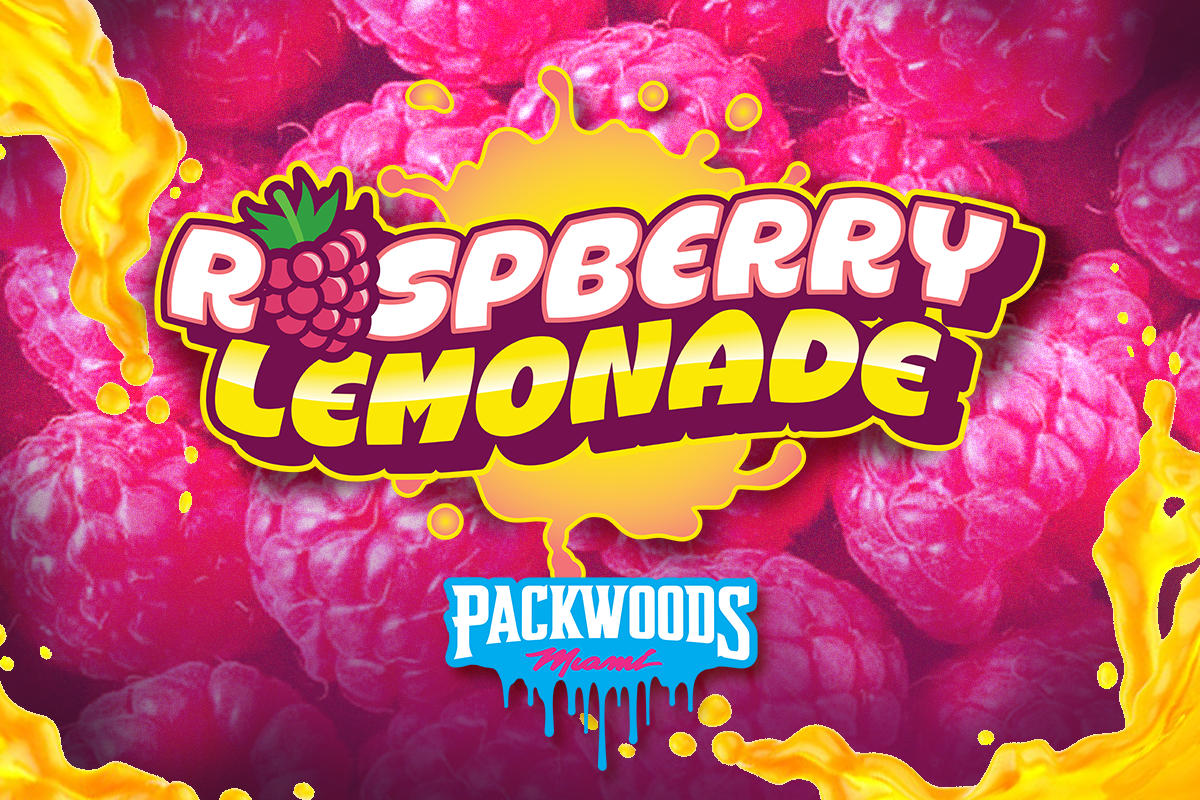 Packwoods Premium Vape Cartridge 1G Raspberry Lemonade (Noir) The Flowery