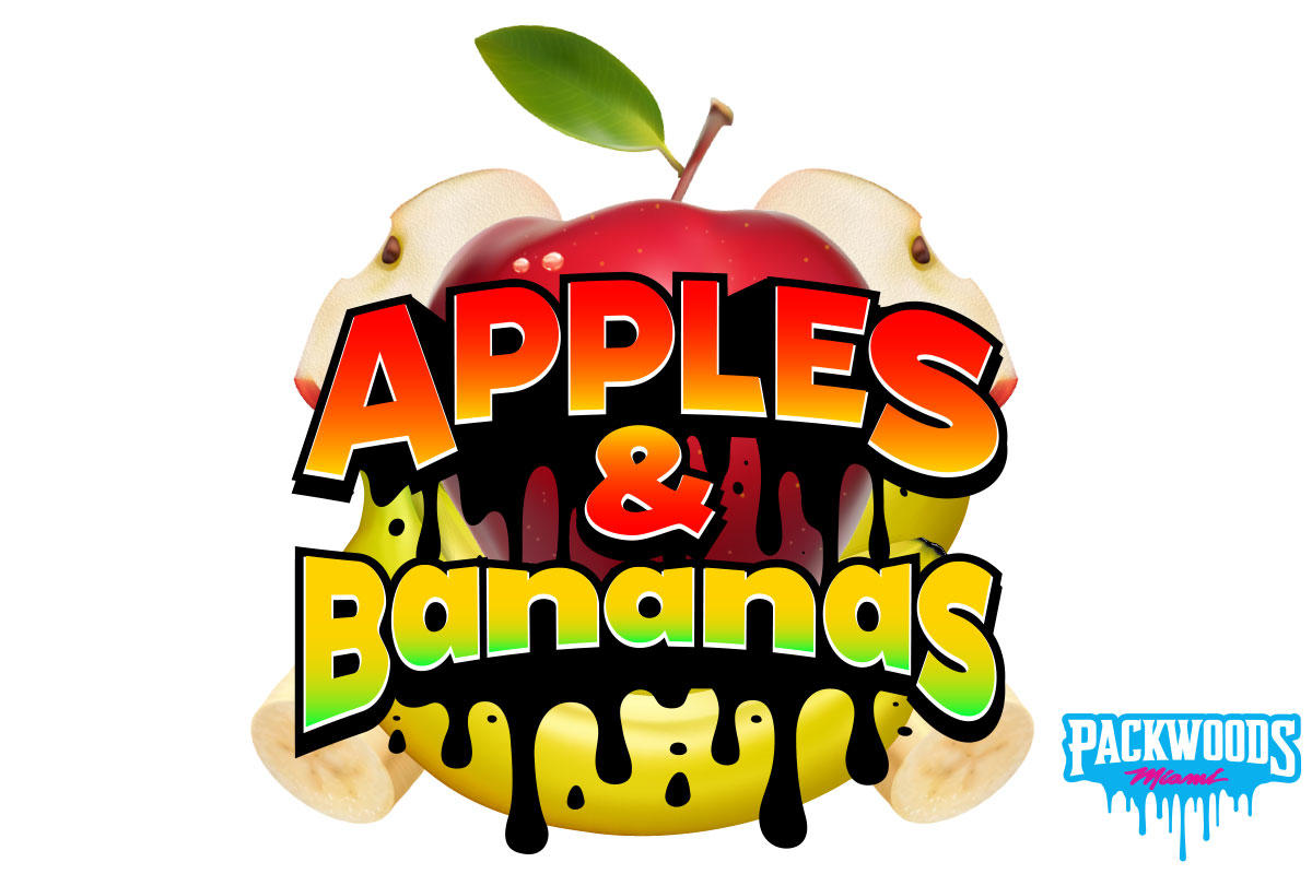 Packwoods Premium Vape Cartridge 1G Apples and Bananas The Flowery Shop