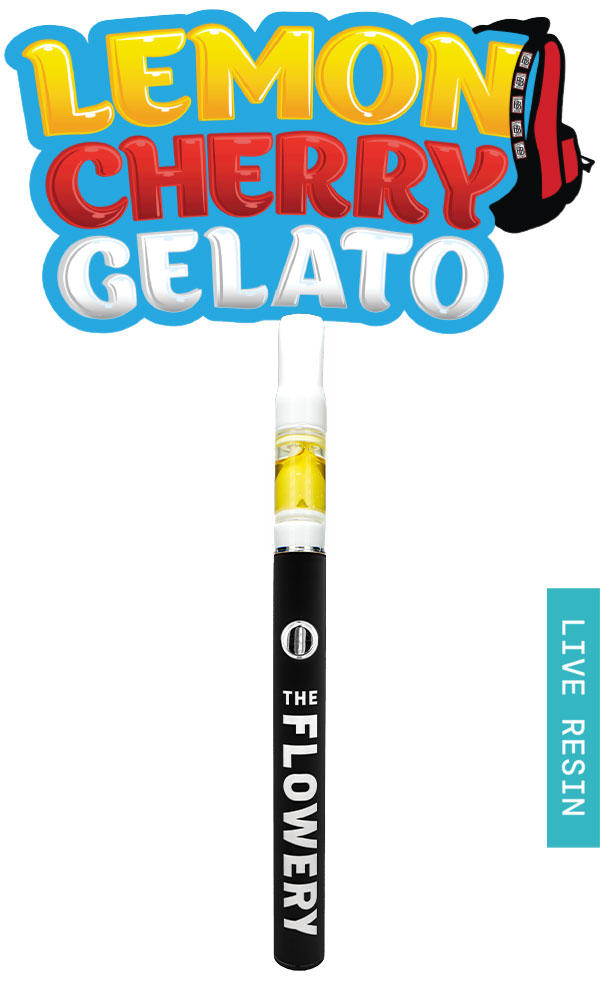 Live Resin Cartridge 0.5g - Lemon Cherry Gelato - The Flowery Shop