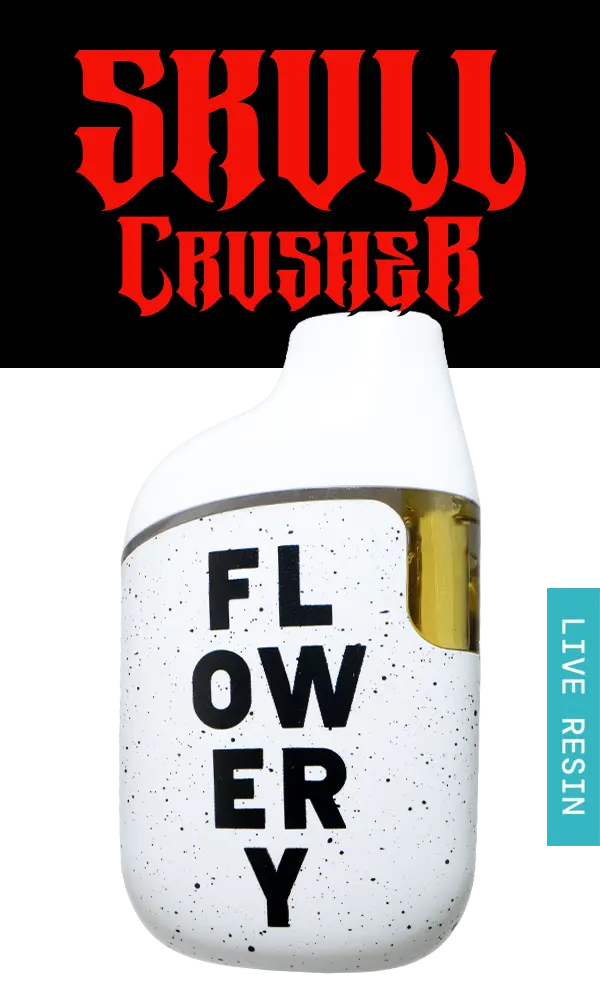 Flowery AIO Live Resin Vape 1g - Skull Crusher #20