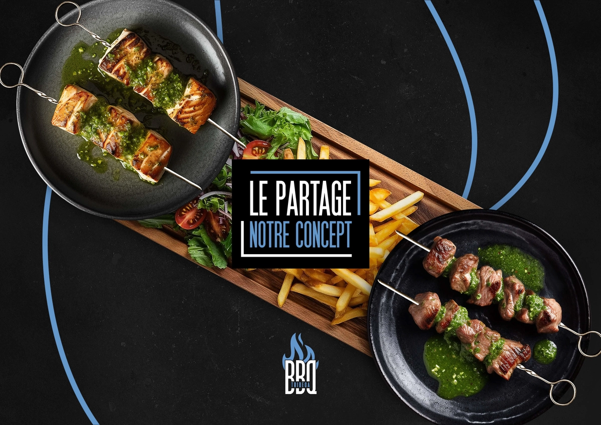 هوية بصرية لمطعم BBQ TRIBECA