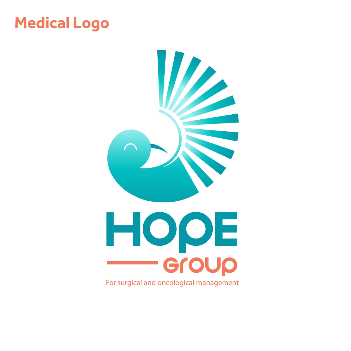 لوقو وهوية بصرية لمركز ( Hope Group ) لعلاج الأورام 