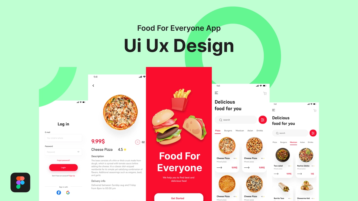 تصميم واجهة مستخدم للتطبيق ui ux design mobile