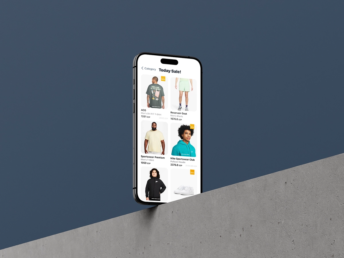 تصميم تطبيق لمتجر ملابس - E-Commerce App Design