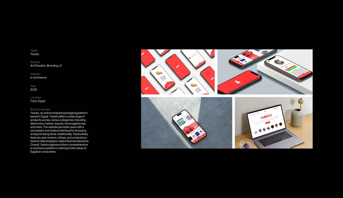 Yaoota - web design - mobile app