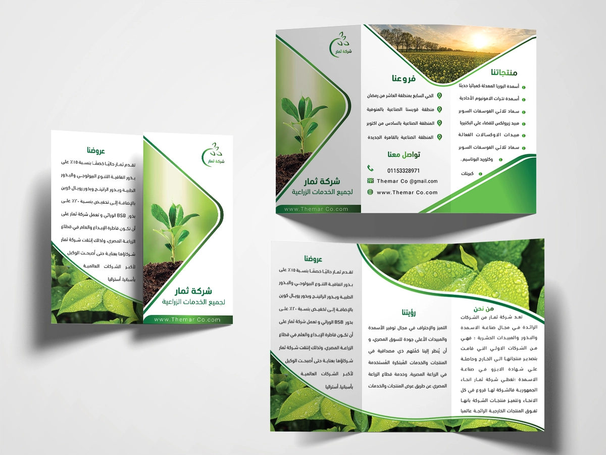 هوية بصرية لشركة ثمار