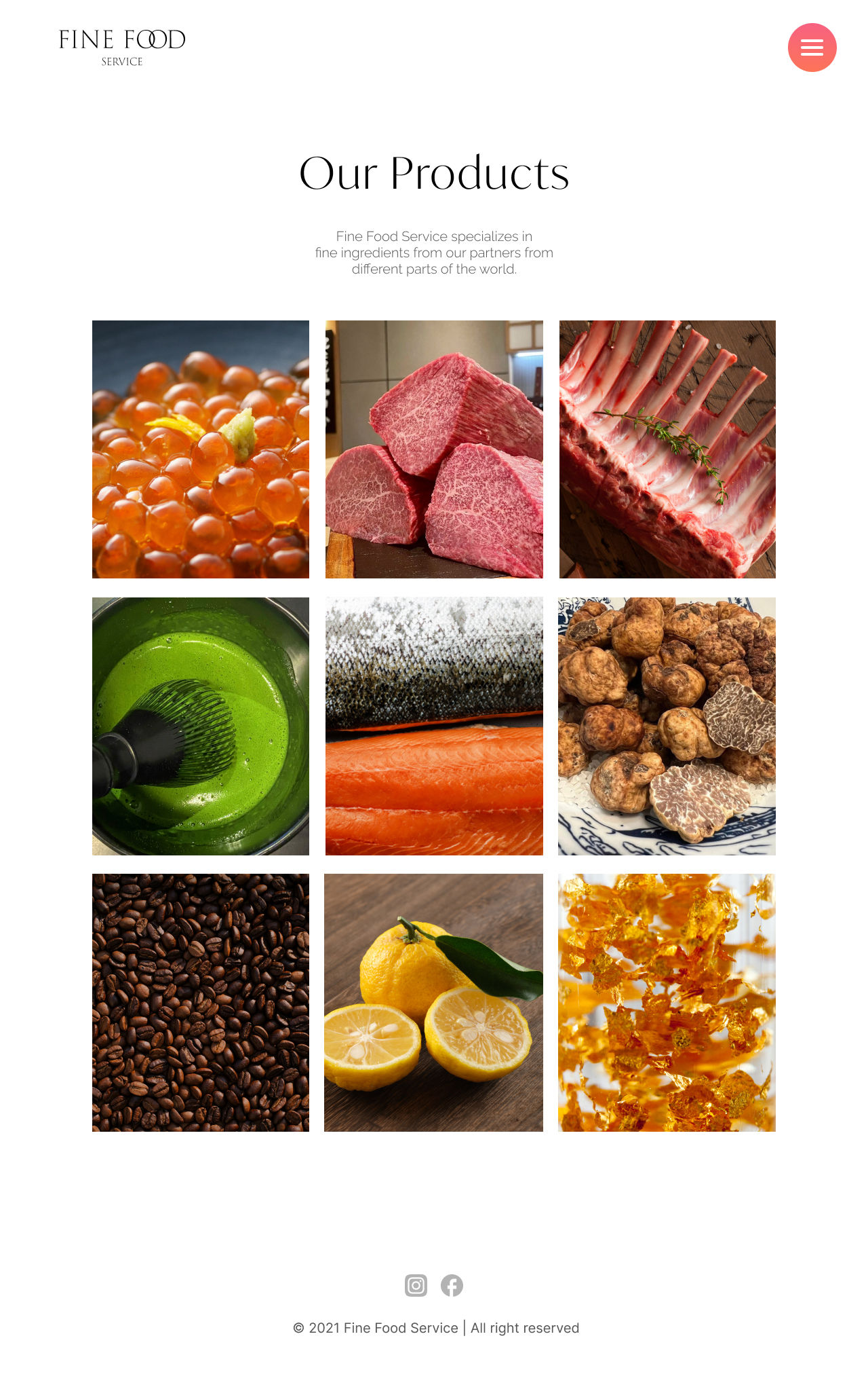 Fine_Food_Service products page