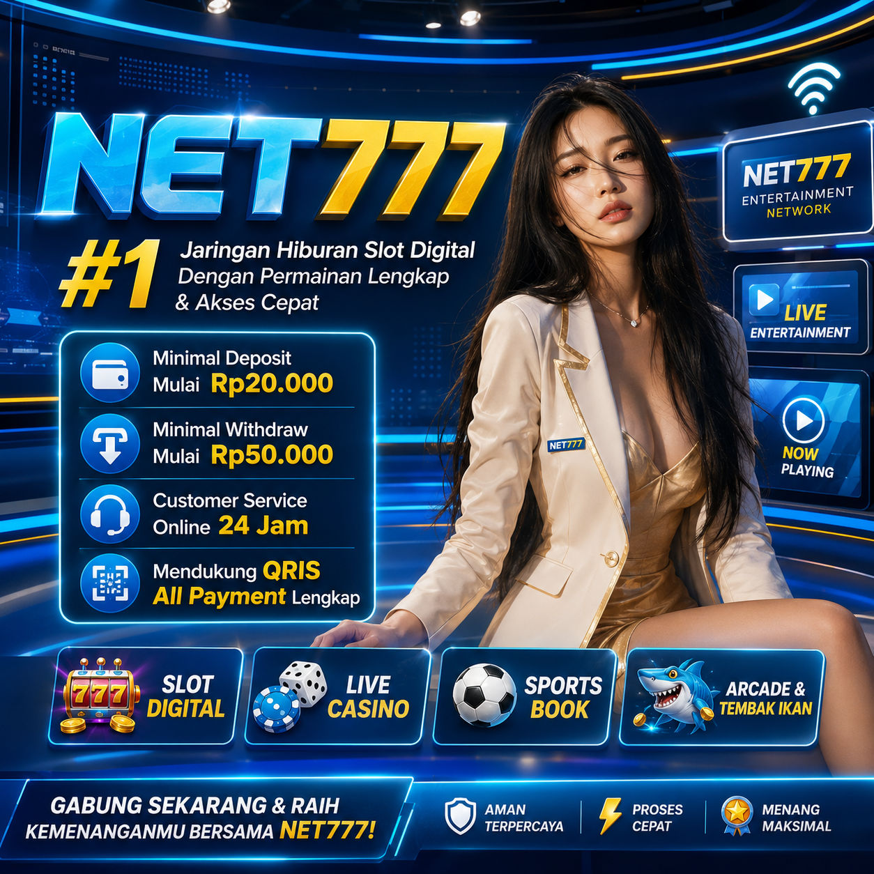 NET777 #1 Jaringan Hiburan Slot Digital Dengan Permainan Lengkap & Akses Cepat