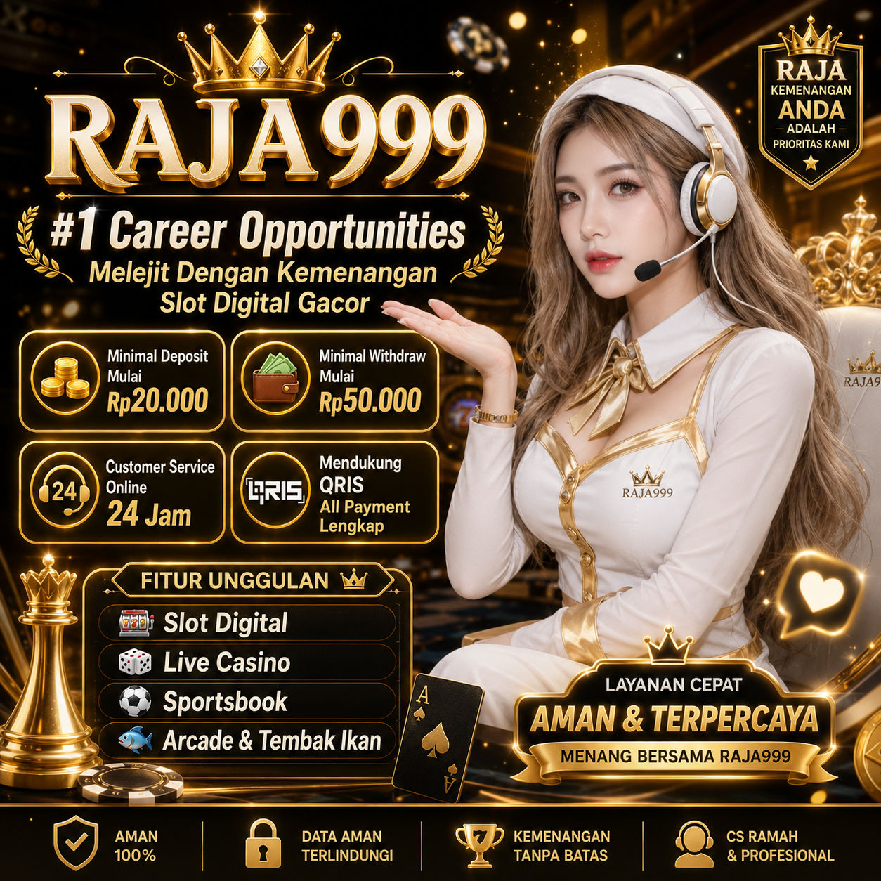 RAJA999 #1 Career Opportunities Melejit Dengan Kemenangan Slot Digital Gacor