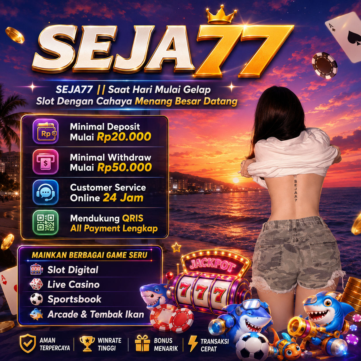 SEJA77 || Saat Hari Mulai Gelap Slot Dengan Cahaya Menang Besar Datang