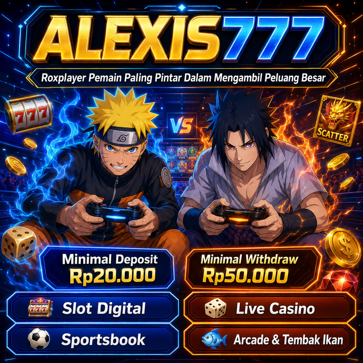 ALEXIS777 > Roxplayer Pemain Paling Pintar Dalam Mengambil Peluang Besar