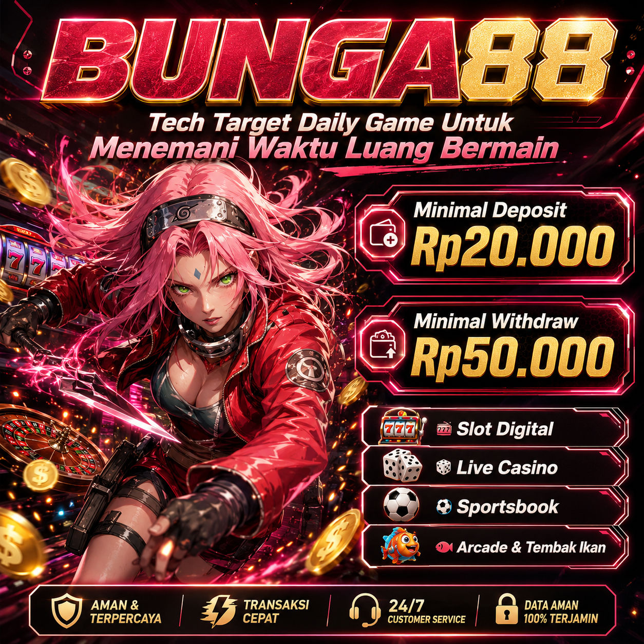 BUNGA88 : Tech Target Daily Game Untuk Menemani Waktu Luang Bermain
