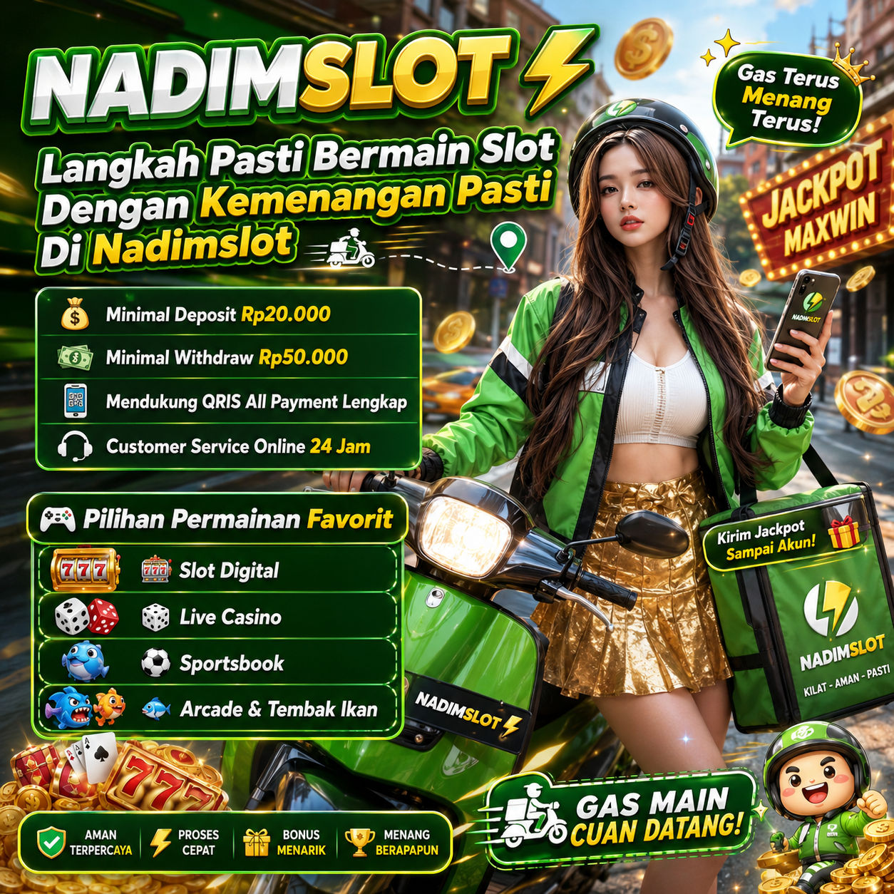 Galeri foto NADIMSLOT ⚡ Langkah Pasti Bermain Slot Dengan Kemenangan Pasti Di Nadimslot di Manado