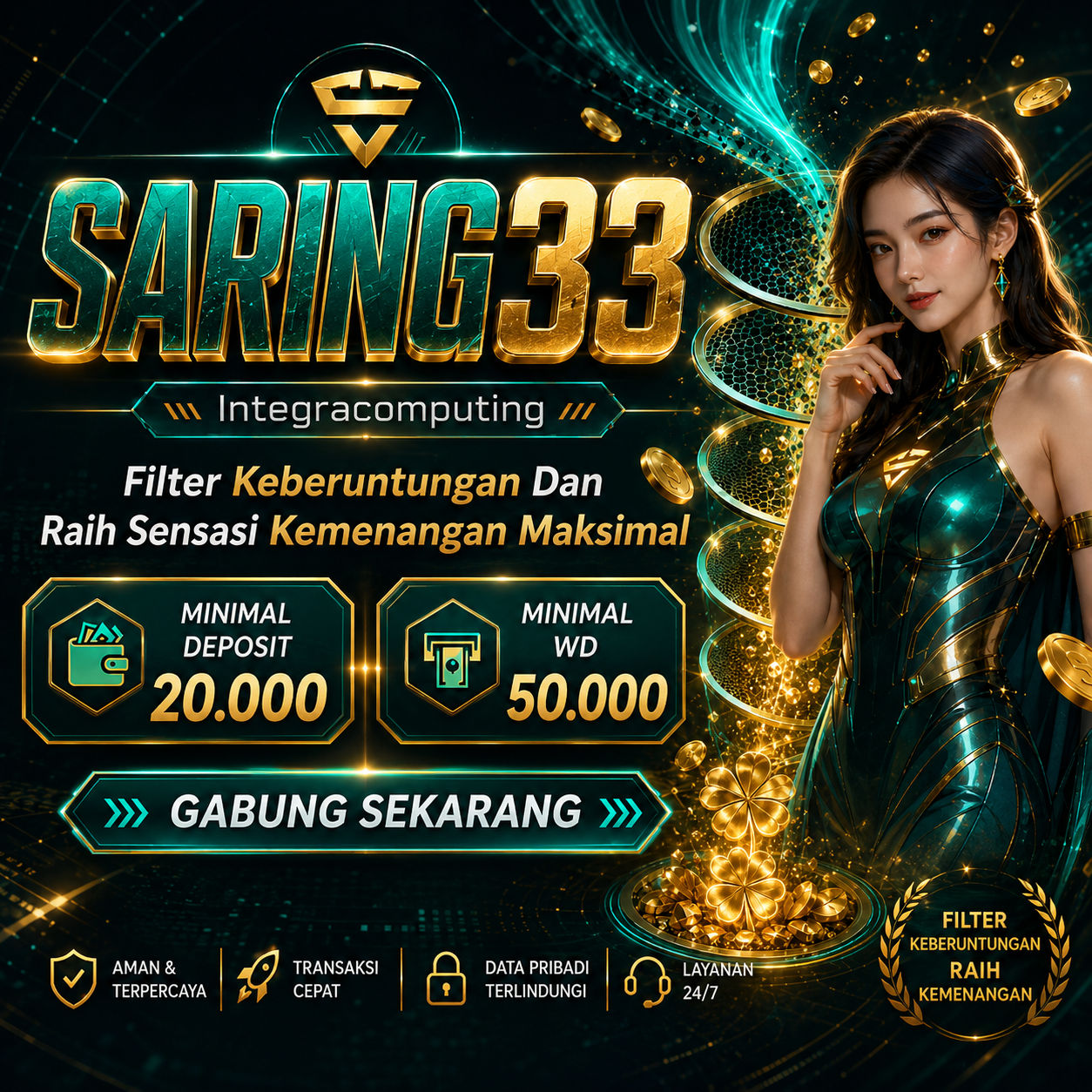SARING33 # Integracomputing Filter Keberuntungan Dan Raih Sensasi Kemenangan Maksimal image 1