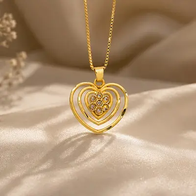 Delicate Floral Chain Pendant - Chain Pendant Jewellery