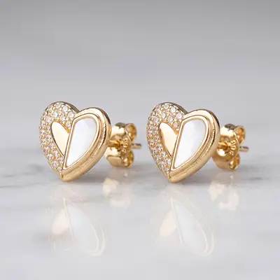 Round Floral Stud Earrings - Earring Jewellery