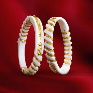 Spiral Design Original Shankha (Shakha) with Gold-Plated Accents thumbnail 1
