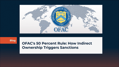 OFAC's 50 Percent Rule: How Indirect Ownership Triggers Sanctions