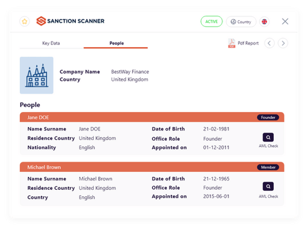KYB Module Interface