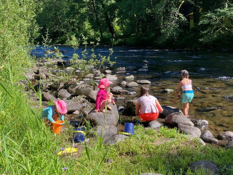 river play The Salmon River at Sanctuary Inn is so refreshing on warm summer days!