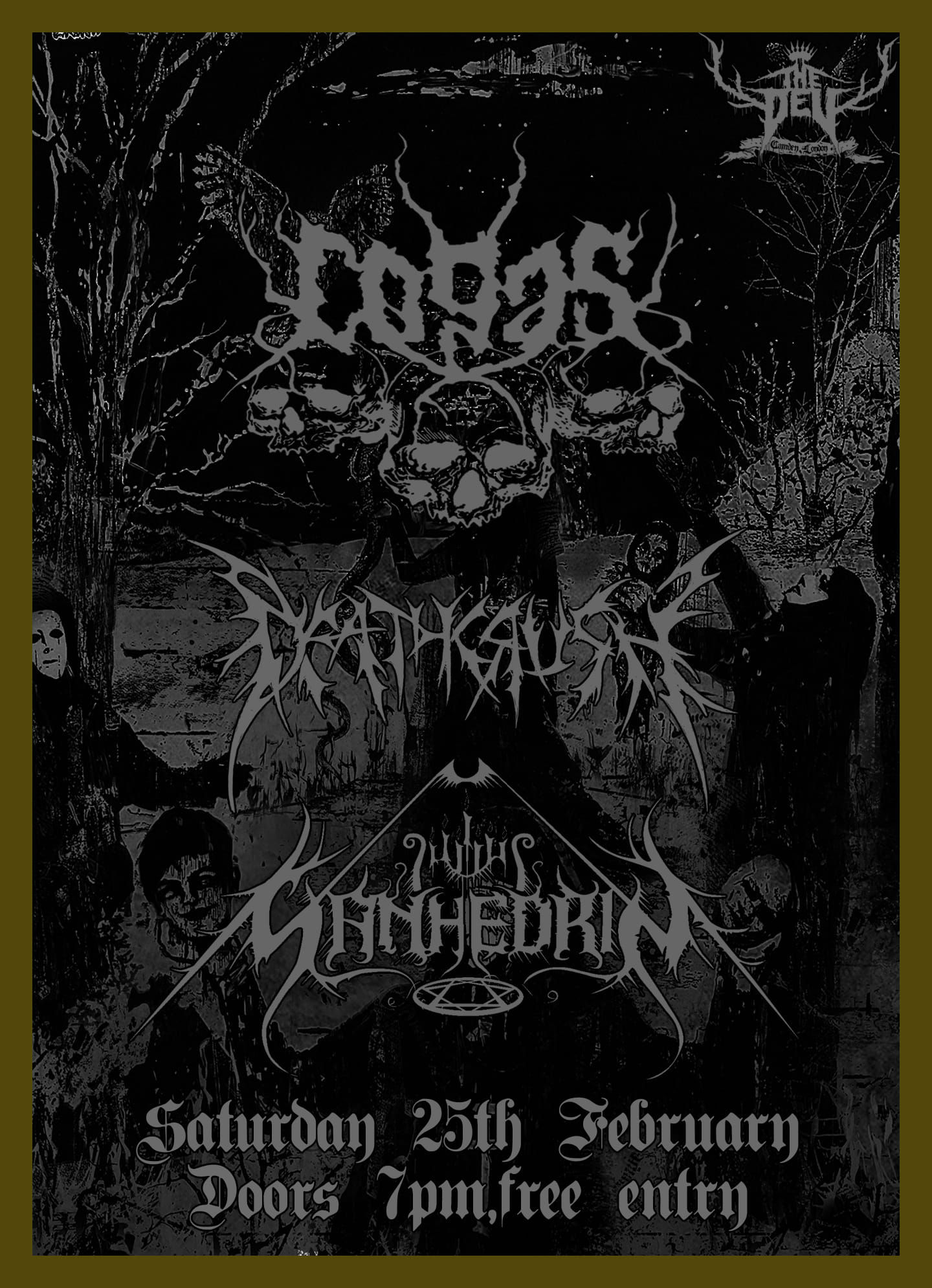 Sanhedrin live in London at The Dev with Cogas and DeathCrush – 25 Feb 2023