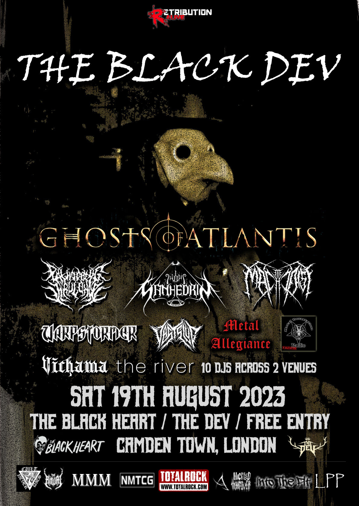 Sanhedrin live in London at The Black Heart with Ghosts Of Atlantis and Pathogenic Virulence – 19 Aug 2023
