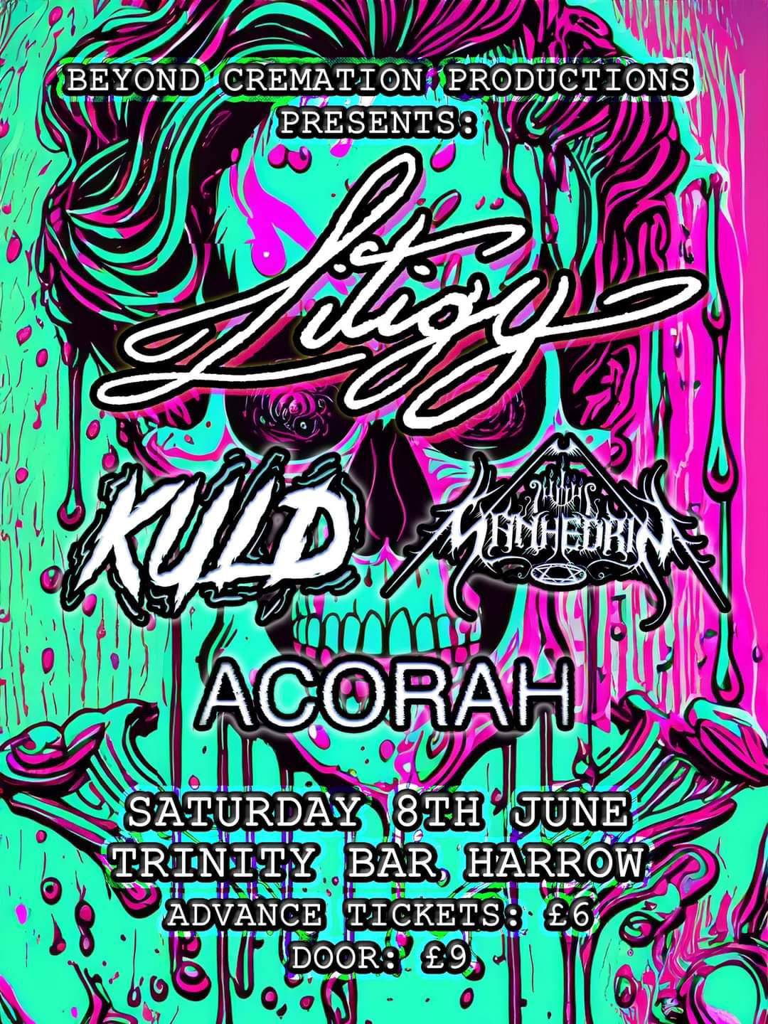 Sanhedrin live in London at Trinity Bar Harrow with Litigy, Kuld and Acorah – 08 Jun 2024