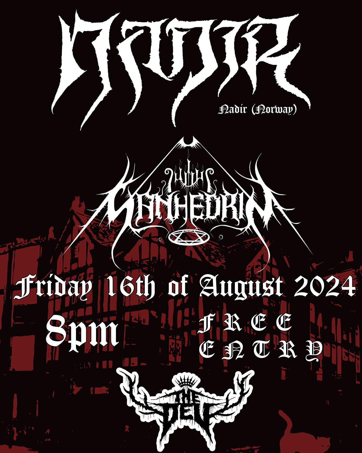 Sanhedrin live in London at The Dev with Nadir – 16 Aug 2024