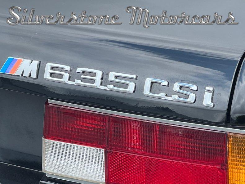 1986 BMW 635CSi coupe