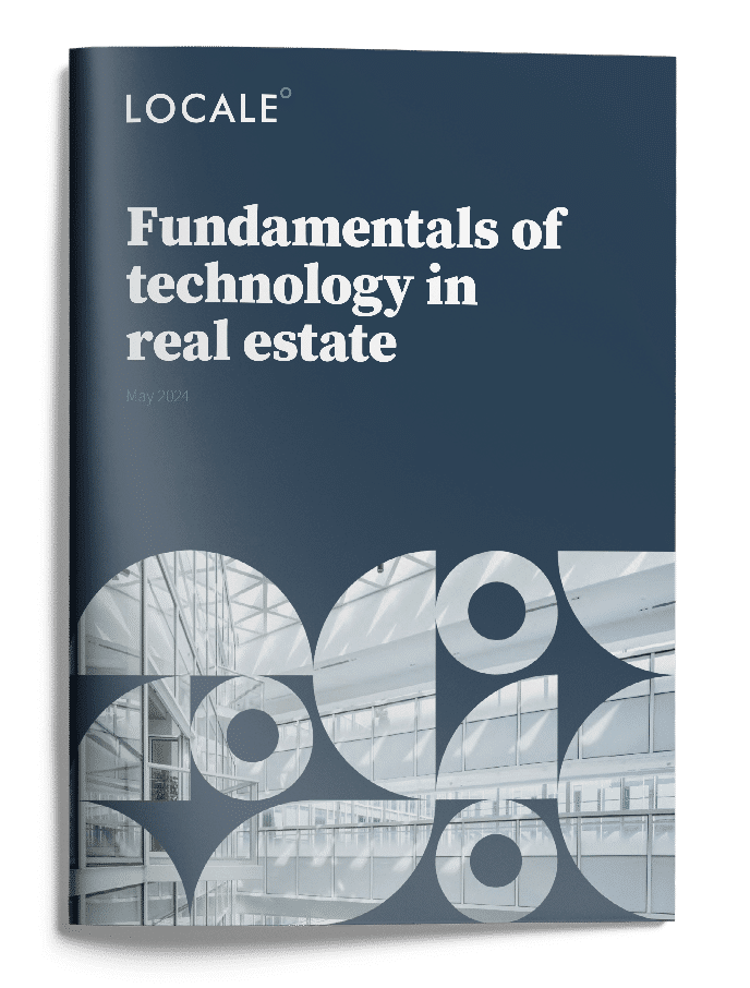 cover to Locale's Fundamentals of technology in real estate report