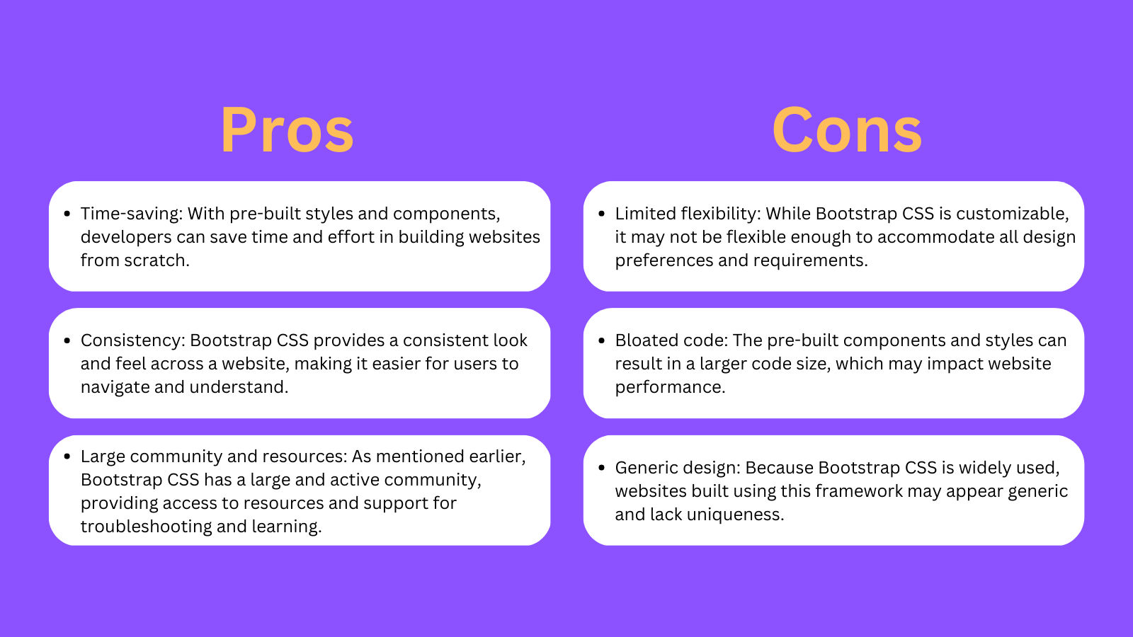 bootstrap-pros-cons