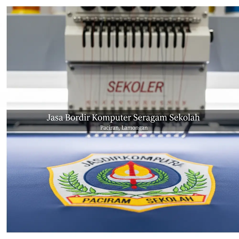 jasa bordir komputer seragam sekolah di paciran lamongan